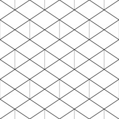 Seamless mosaic pattern. Rhombuses, triangles, lozenges ornament. Grid background. Ancient ethnic motif. Grate wallpaper. Parquet backdrop. Digital paper, web design, textile print. Diamonds vector.
