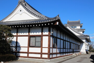 Fototapeta na wymiar 中世の日本の城を再現（関宿城博物館）