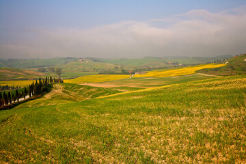 Crete Senesi, panorami della provincia di Siena. Toscana