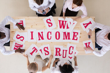 Business people income concept