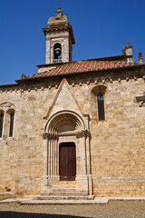 San Quirico,d'Orcia, antico borgo medievale. Siena, Toscana, Italia