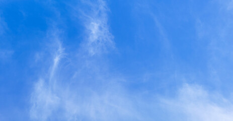 Soft clouds covering part of the sky