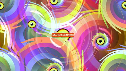 birds of paradise. Seamless abstract pattern
