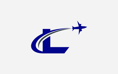 Aviation and airlines company logo design, Tour and travel agency symbol design vector