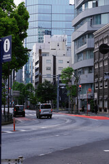 東京の赤坂9丁目で見える光景