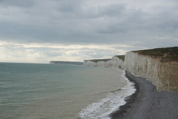 Beautiful landscape of a cliff in seven sisters. 
