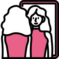 mirror one color icon