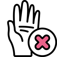 refuse one color icon