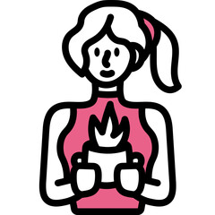 women one color icon