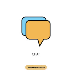 chat icons  symbol vector elements for infographic web