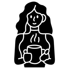 coffee break solid icon