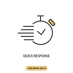 quick responce icons  symbol vector elements for infographic web