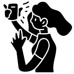 selfie solid icon