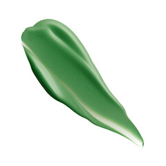 stroke of the paint brush isolated on white. acrylic stain element on white background. with brush and paint texture hand-drawn. close up of lipstick or nail polish strokes Trendy color makeup swatch.