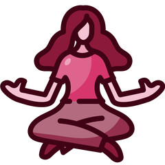 meditation Two Tone icon