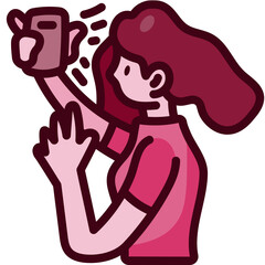 selfie Two Tone icon