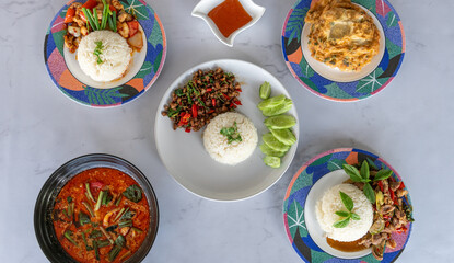 Mixed Thai and European Style Food  - อาหารไทยและอาหารยุโรป