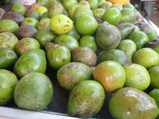 Ripe avocado fruit in fruit market