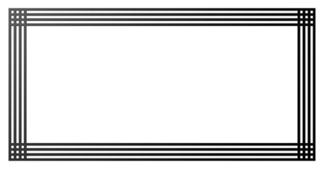 Obraz premium schwarz weiß gestreifter Bilderrahmen