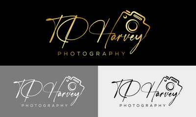 Camera photography logo icon vector template