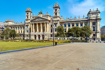 Ethnographic Museum in Budapest, view from parliament