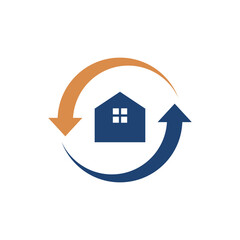 home share logo icon flat design