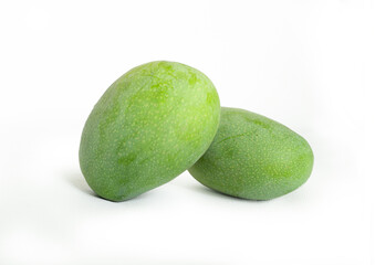 Mango green isolated on white background