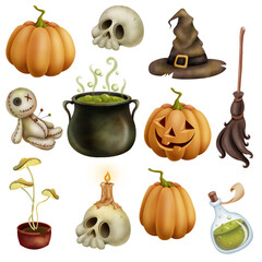 Clipart set halloween