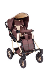 children's wheelchair isolated under the white background