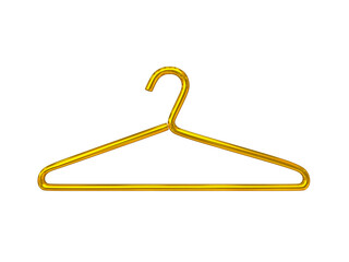 clothes hanger isolated on white