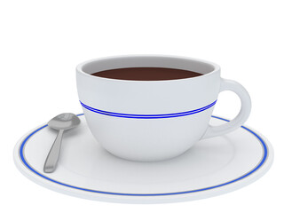 cup of coffee isolated