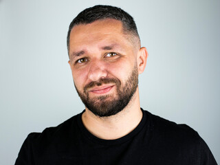 Fototapeta premium man with a happy face