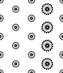 Tribal Tattoo Sun Seamless Pattern M_2204002