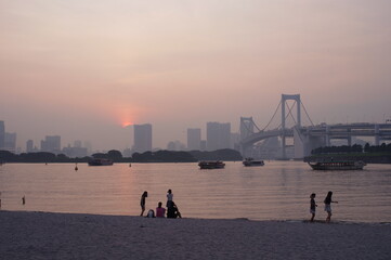 お台場の夕景