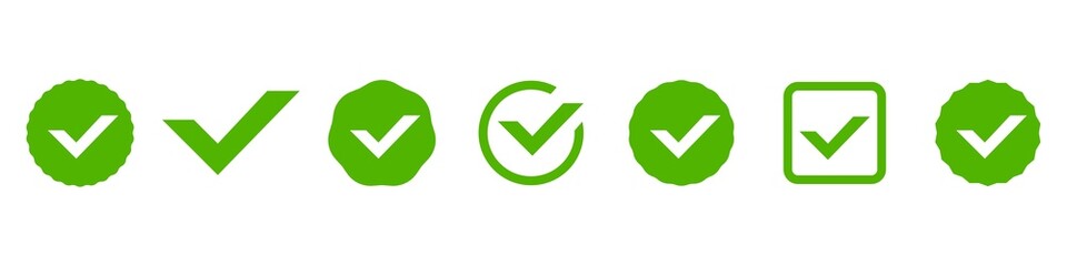 Check mark sign. Confirmation mark. Vector illustration. EPS 10