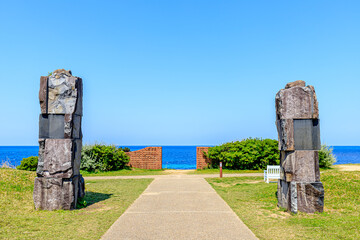春の角島灯台公園　山口県下関市　Tsunoshima Lighthouse Park in Spring. Yamaguchi-ken Shimonoseki city.