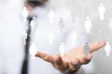 conference Digital Network and data concept 3d