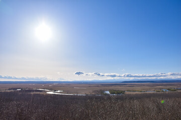 細岡展望台から見た釧路湿原