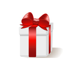 gift box with red bow