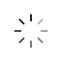 Loading vector icon with gradient