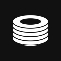 Plate icon on grey background