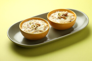 Semiya payasam or shewai or sewai Khir or seviyan Kheer is a Indian sweet made with vermicelli, milk, ghee, sugar or jaggery, raisins and nuts