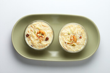 Semiya payasam or shewai or sewai Khir or seviyan Kheer is a Indian sweet made with vermicelli, milk, ghee, sugar or jaggery, raisins and nuts