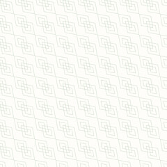 Thin line geometric texture seamless pattern. Vector minimalist texture with diagonal diamonds, linear rhombuses. Subtle abstract ornament. Trendy minimal background. Repeat endless delicate design