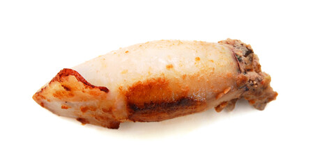 Cuttlefishes with meat in white background 