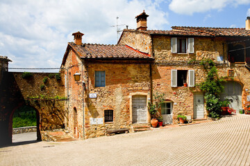 Fototapeta na wymiar Castello,Murlo,siena, toscana, italia, borgo, medievale