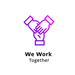 business icons selections purple color