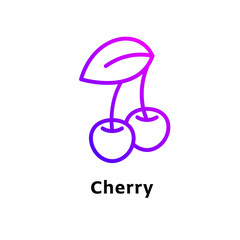 icon Purple gradient color for food and sweets