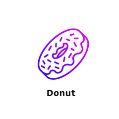 icon Purple gradient color for food and sweets