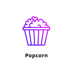 icon Purple gradient color for food and sweets